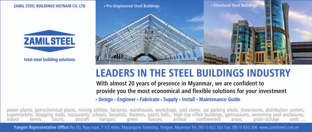 ranges from 6 to 12 feet Galvanised roof (four angle colour) K500 per foot K520 per foot K570 per foot Photographers Kaung Htet, Aung Htay Hlaing, Ko Taik Cover and design Tin Zaw Htway, Ko Pxyo,