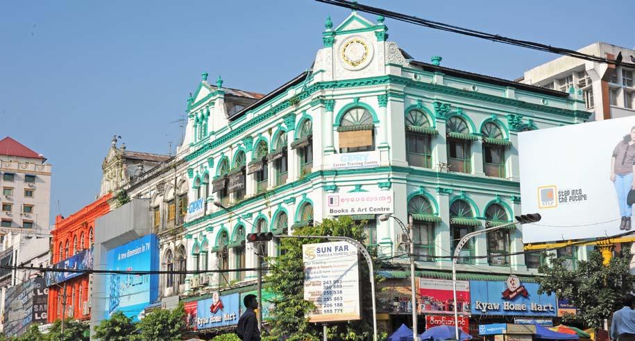 Art scene finds new home in old landmarks As works of art themselves, it s no surprise that some of Yangon s famous colonial buildings have been turned into galleries showcasing the works of both old