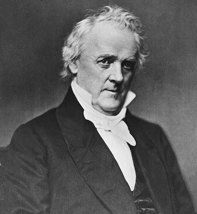 JAMES BUCHANAN AS PRESIDENT Excerpts from his Inaugural Address: As a natural consequence, Congress has also prescribed that when the Territory of Kansas shall be admitted as a State it "shall be