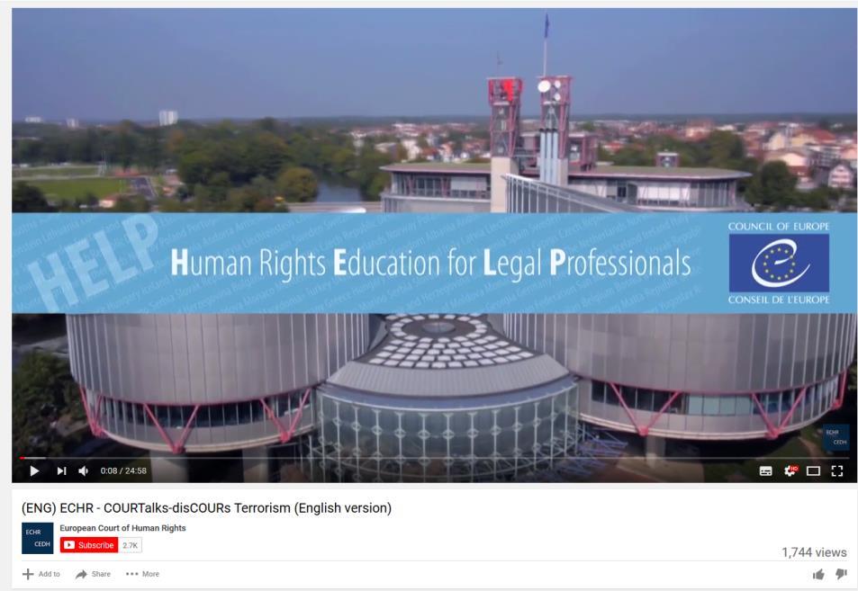 ECtHR-HELP video with Court s