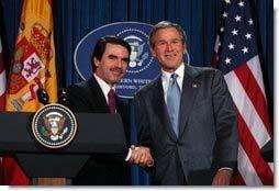 For Immediate Release Office of the Press Secretary February 22, 2003 President Bush Meets with Spanish President Jose Maria Aznar Remarks by President Bush and President Jose Maria Aznar in Press
