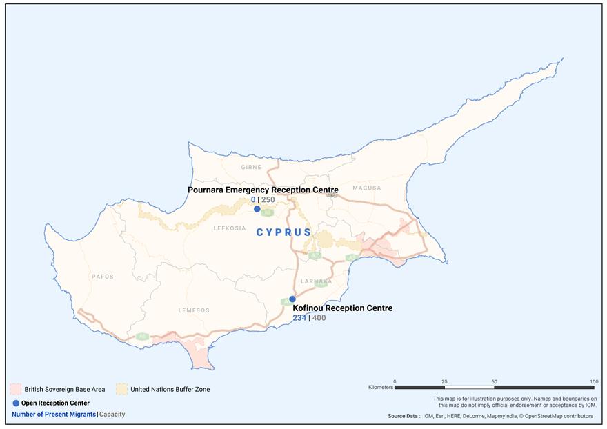 Migrant presence At the end of, 234 migrants and asylum seekers were accommodated in Kofinou Reception Facility in Cyprus, which represents a slight decrease from the 237 reported at the end of the