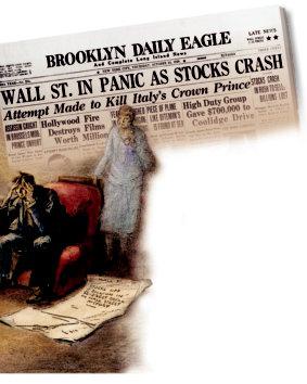 The Panic Spreads The sudden collapse of stock prices sent brokers and investors into a panic throughout New York s financial district and across the country.