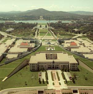 An early photograph of Parliament House How the Parliament uses the building Closer Look series: Australia s Parliament House New Parliament House, Canberra During the 1960s and 1970s, the