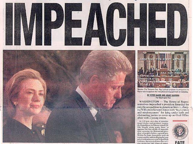 2) Who s actually been impeached? Only two presidents Johnson and Clinton have been impeached in United States history, and neither was convicted of the charges filed against him.