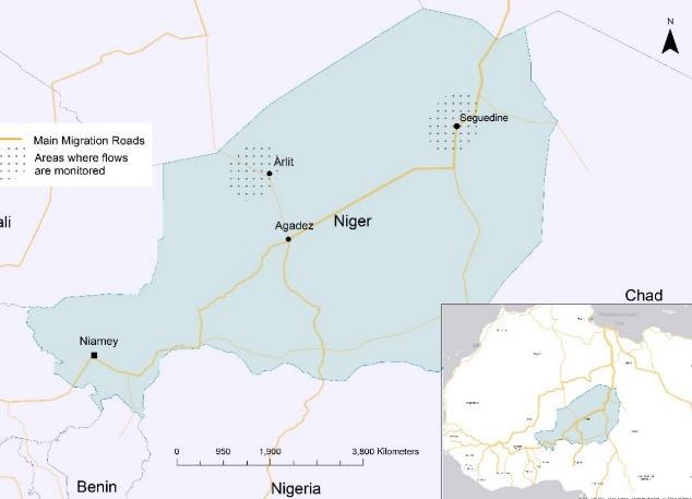 POPULATION MONITORING NIGER - OVERVIEW IOM is working with national and local authorities in order to gain better understanding of population movements throughout West and Central Africa.