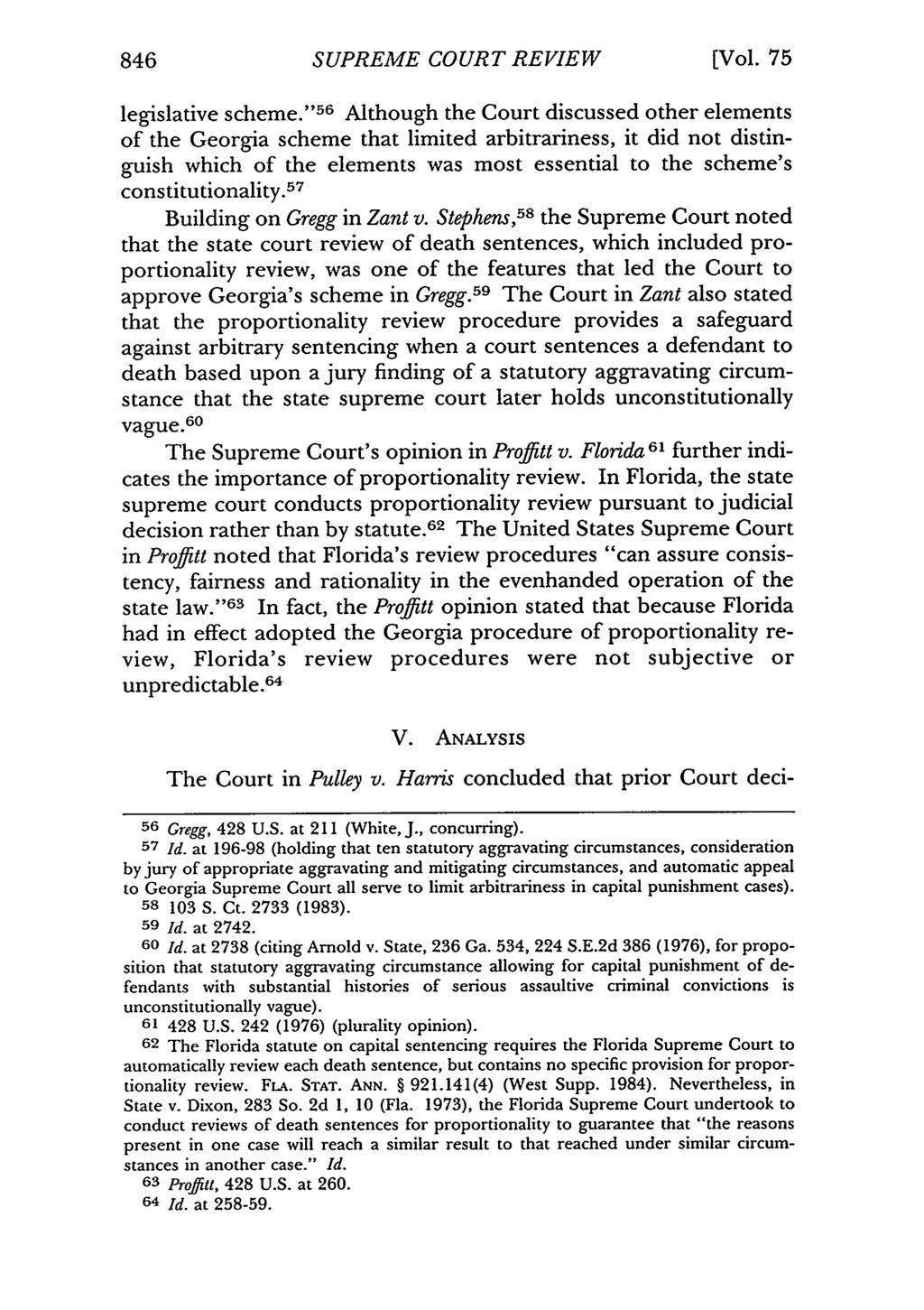 846 SUPREME COURT REVIEW [Vol. 75 legislative scheme.
