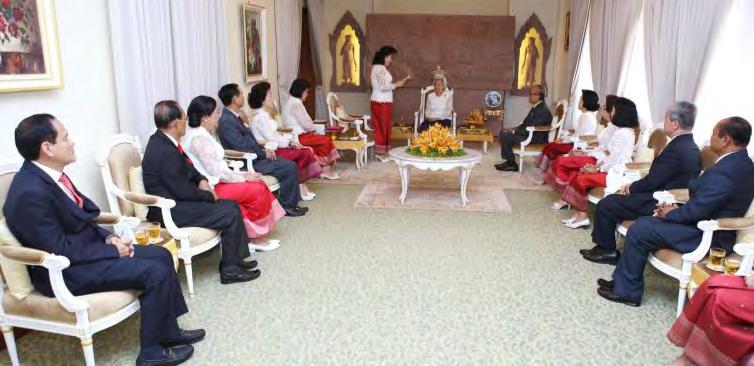 Mother Norodom Monineath Sihanouk, CRC honorary president.