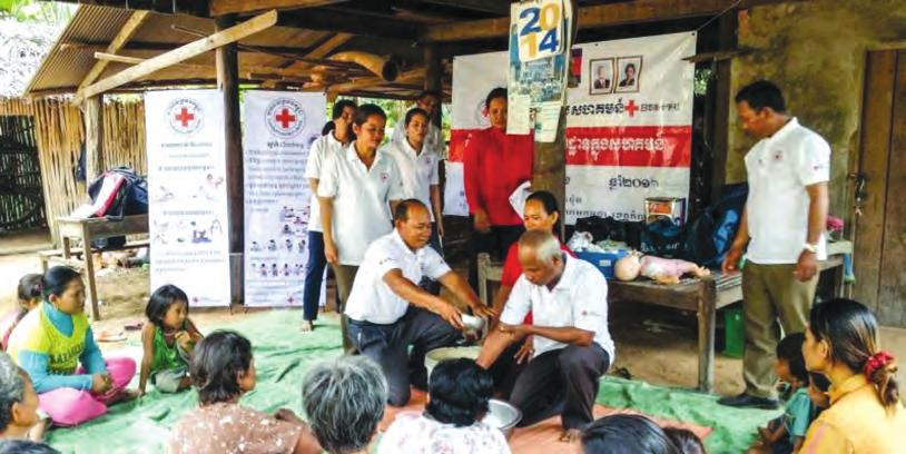 The project s significant achievements are listed below: Provided training of trainers on hygiene promotion and latrine use to 35 participants from NHQ staff, Svay Rieng Red Cross branch, Kratie Red