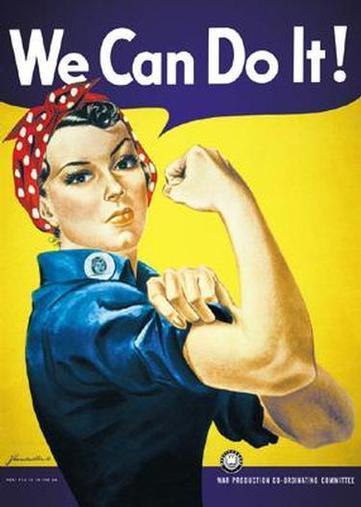 Rosie the Riveter Classic folk hero who helped mobilize the popular image of women in the work force during World