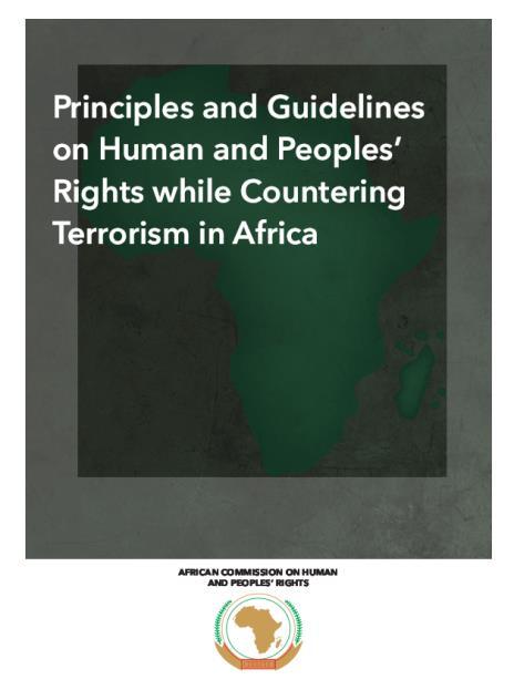 The AU has recently taken a number of initiatives in addition to AU CT Model Law for the improvement of legal framework: Continue to work on the establishment of the African Arrest Warrant (AAW), the