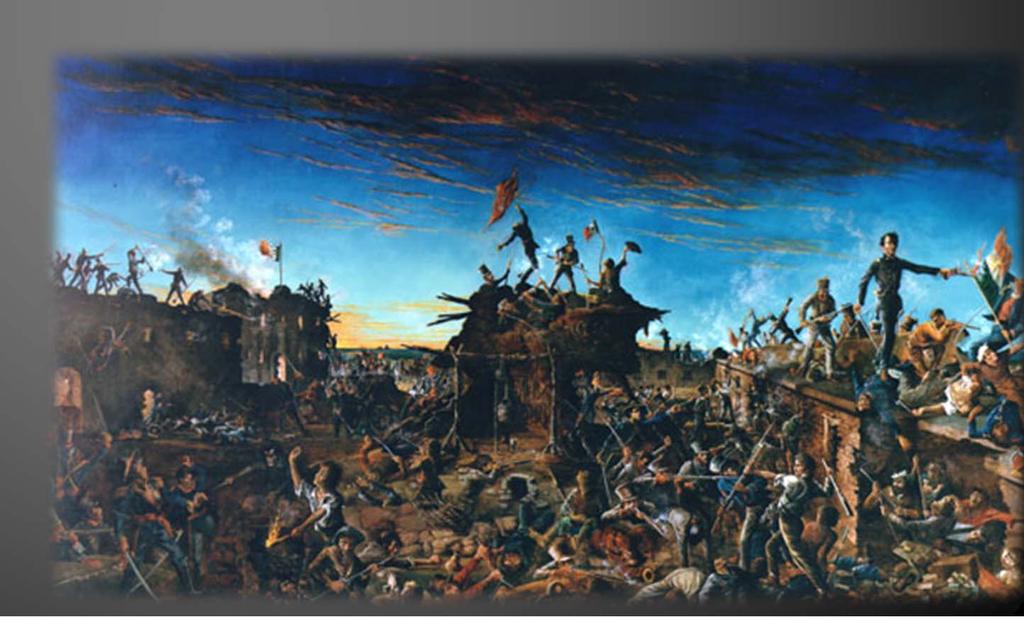 The Texans had captured an old mission in San Antonio called The Alamo. General Santa Anna attacked the 187 defenders with several thousand troops!
