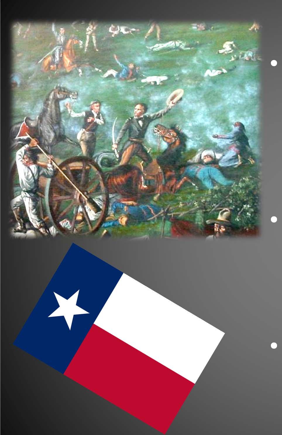 Sweet Revenge! Six weeks after the massacre at the Alamo, Sam Houston led a small force of Texans against the much larger army of Santa Anna.