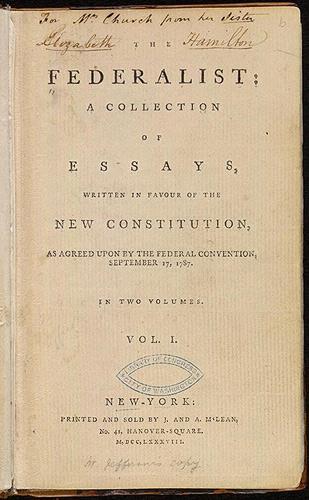 Federalists Papers The Federalist Papers were written and published during the years 1787 and 1788