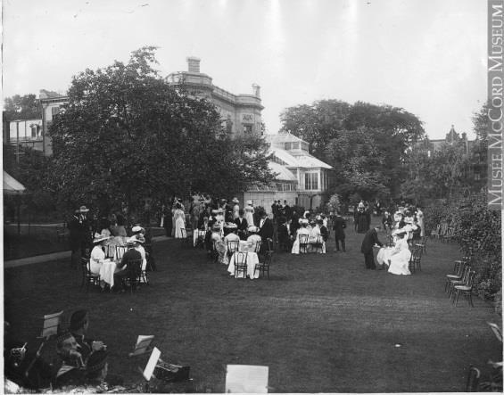 Photograph of a Garden party at Mr.