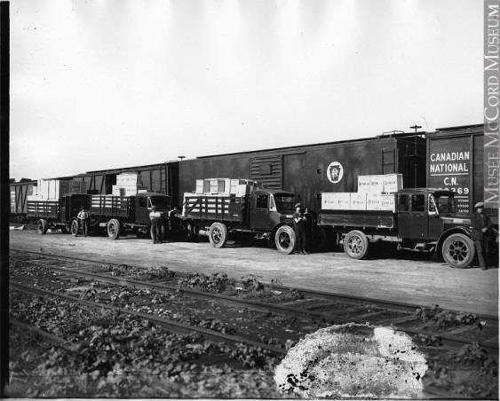 Gotfredson trucks- Canadian National, Montreal-about 1930 N.B.
