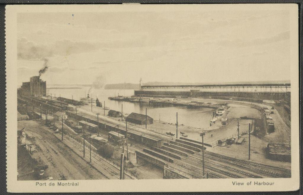 Photograph of the Port of Montreal between 1915-1925 Source: BA