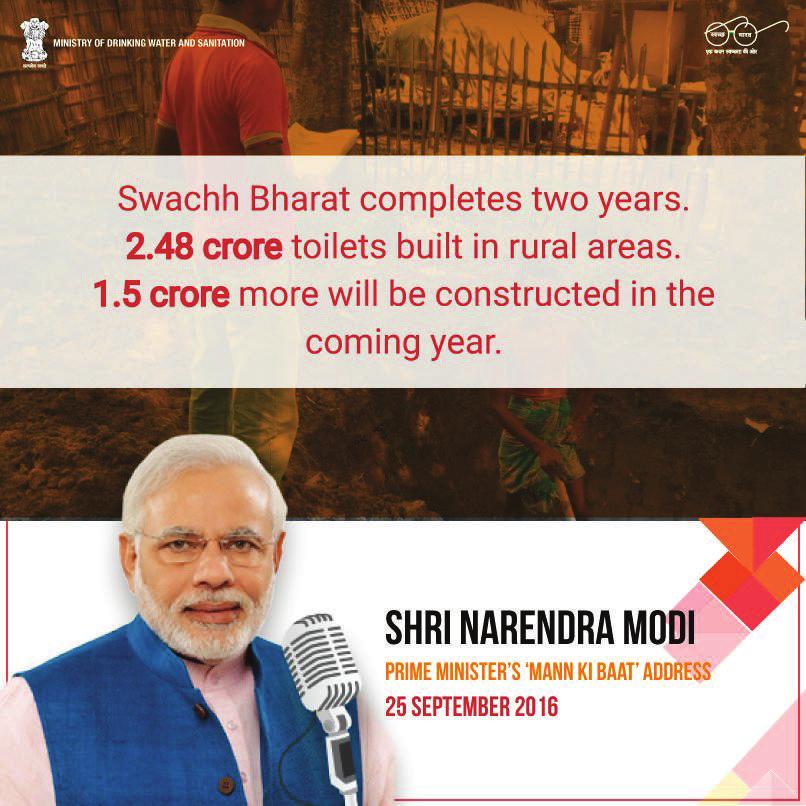 Open-Defacation free Nation: Villages towards Cleanliness On the upcoming anniversary of Swachh Bharat, Prime Minister Narendra Modi appreciated the success of the initiative in the last two years.