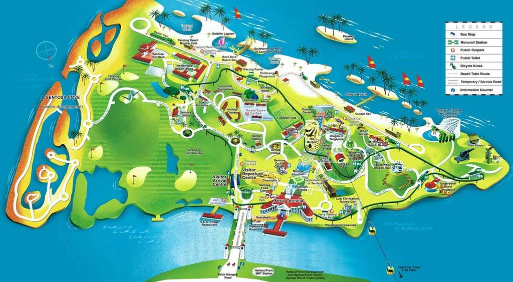Sentosa Island draws tourists