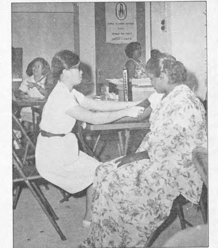 Singapore is a multicultural society comprisrng people of Chinese, Malay and Indian origin, such as this woman visiting a family planning clinic during the early 1970s.