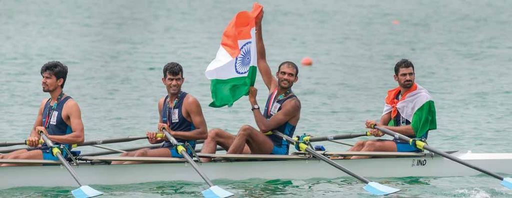 starting as the favourite. The other members of the triumphant team were Sukhmeet Singh, who like Sawarn is from Mansa district in Punjab, and Om Prakash.