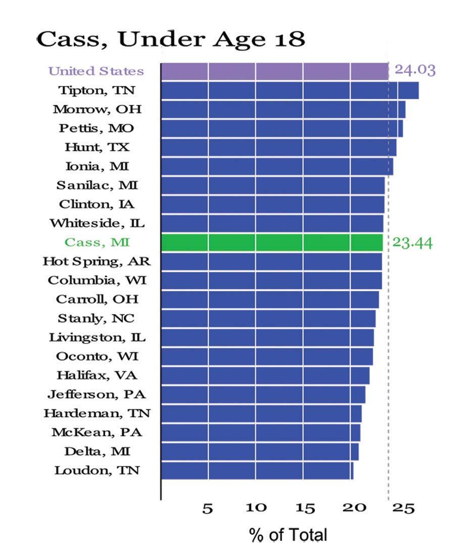 County Age Group Comparisons, 2010 continued Figure.3.