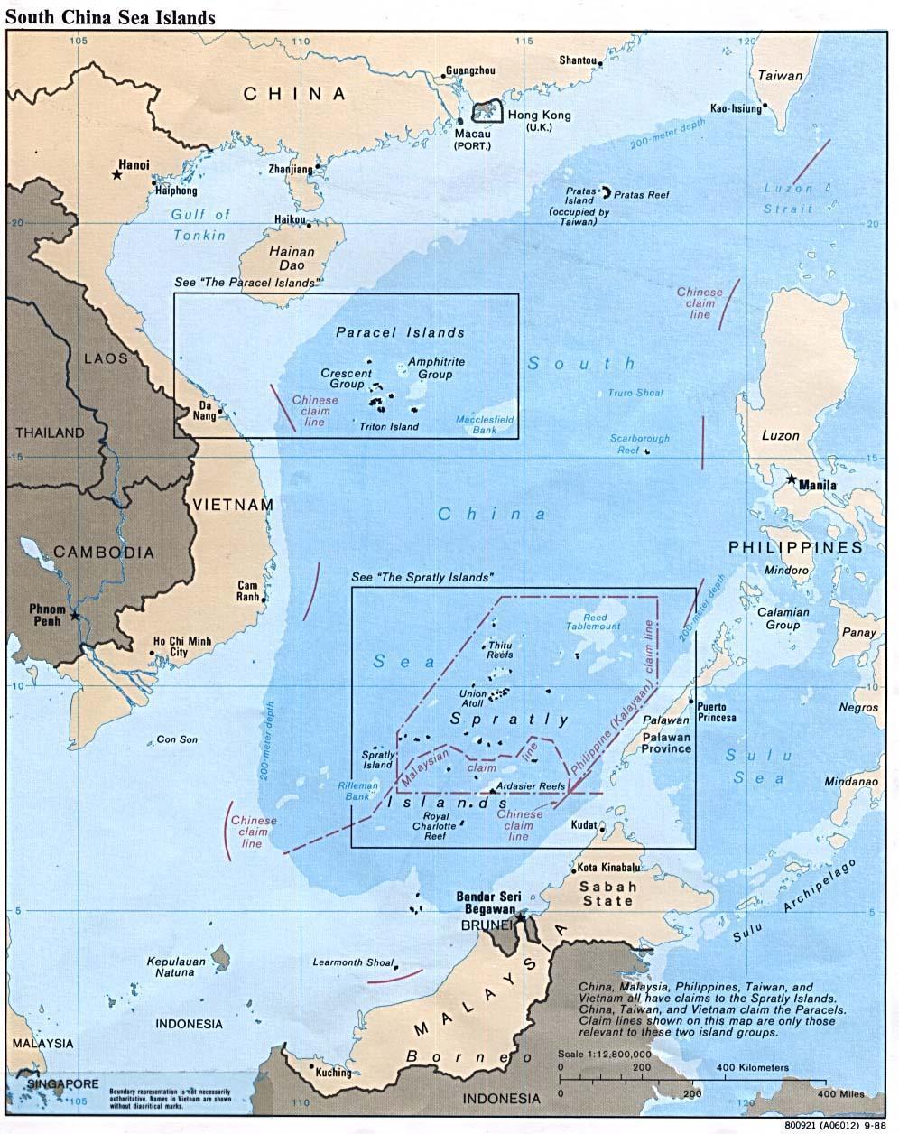 Vietnam's Interests in the outh China ea Territorial overeignty over Paracel and pratly Geostrategic Interests (Protect national security from a sea-based attack, sea lanes of communication)