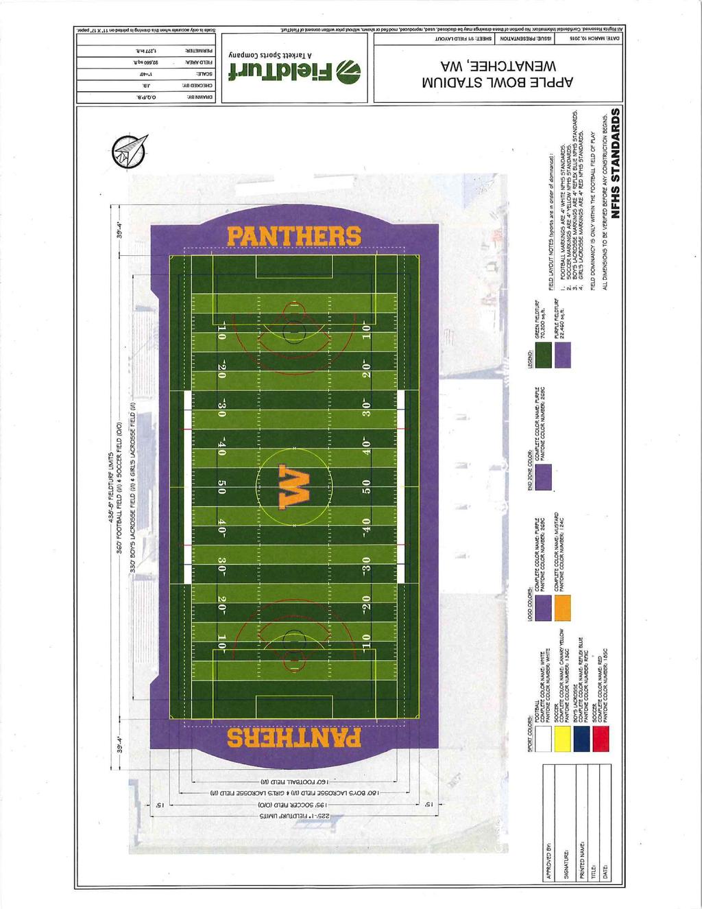 FieldTurf is subcontracting Goodfellow to remove the sod. Their bid was minimal. Project can start as early as May and be completed in 10 weeks.