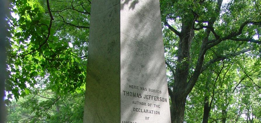 Epitaph ~ In Jefferson s Own Words HERE WAS BURIED