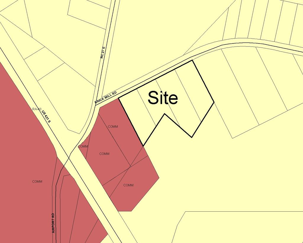 The Harnett County Airport is in close proximity to the site, and the property on which the airport is located is immediately adjacent to the subject property.