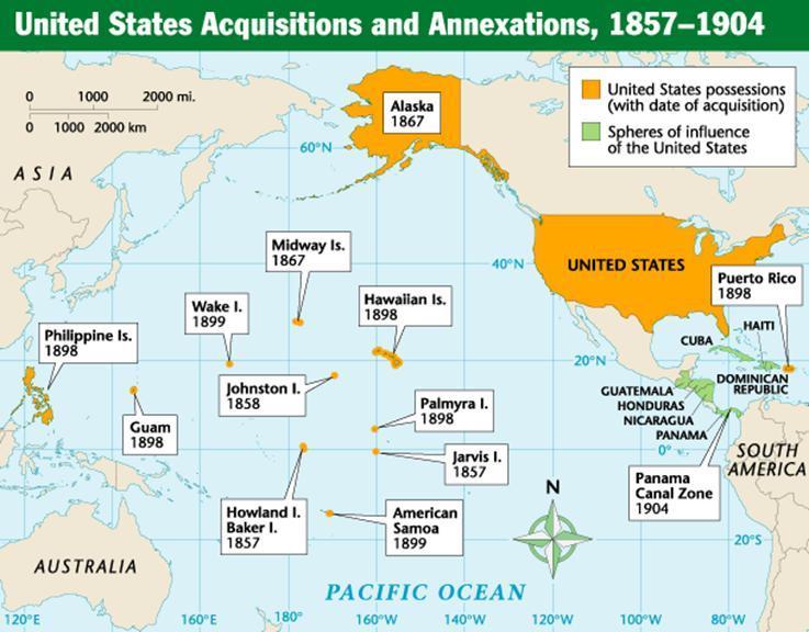 VI. Other Gains in the Pacific A. The United States government intervened in other parts of the Pacific at the same time that events played out in the Spanish- American War.