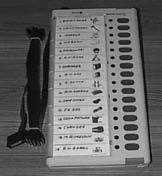 The free and is plugged into the control unit when the machine is put to use for recording votes. Control Unit Balloting Unit 4.2 One balloting unit caters upto a maximum of sixteen candidates.