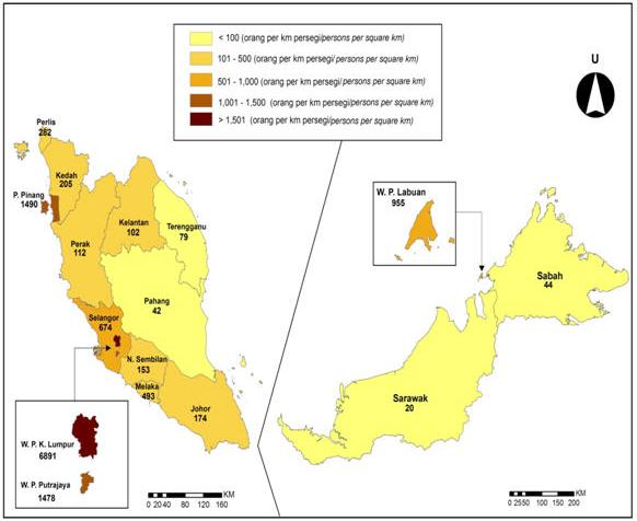 Social and Demography Selangor being the most populous state with