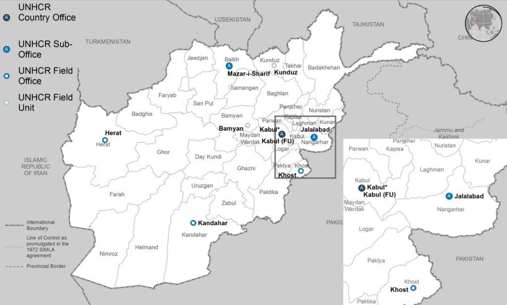 FACT SHEET Afghanistan As at 31 July 2018* 10,225 registered refugees have returned to Afghanistan from neighboring and non-neighboring countries (9,255 from Pakistan).