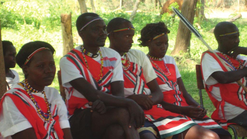 Endorois traditional dancers, Lake Bogoria, Kenya, 2010. Photo: Endorois Welfare Council.