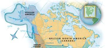Monroe s Doctrine Appraised Russo American Treaty (1824): Russia had already retreated The treaty fixed Russia s southern line at 54 40 the present southern tip of Alaska panhandle (see Map 12.