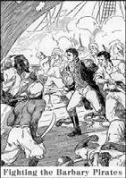 Foreign Policy - Battles Abroad Jefferson did not believe in a large military and reduced the army to just 2500 and the navy to just a handful of ships However, raids on merchant shipping by Pirates