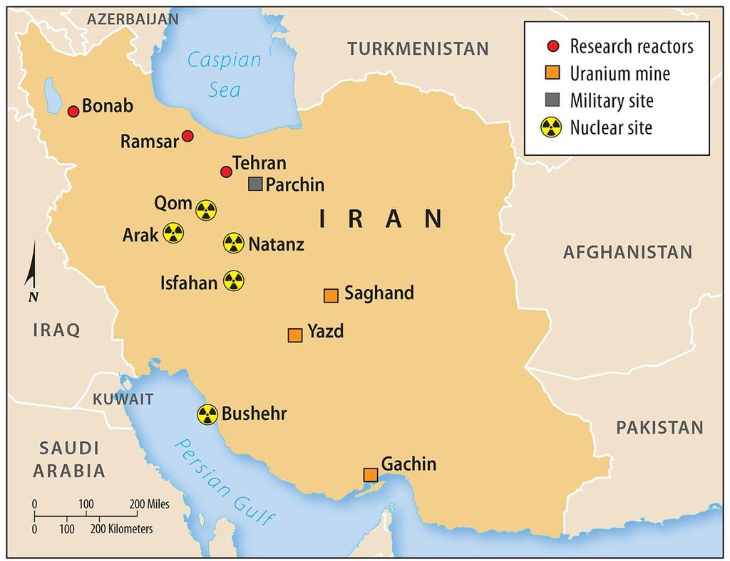 Iran s Nuclear Facilities Figure 8-67: Iran has insisted on its right to develop nuclear power, but