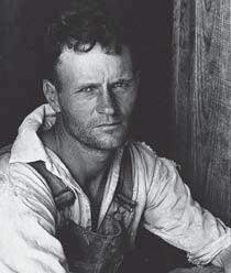 Walker Evans took this photograph of a sharecropper for the influential book Let Us Now Praise Famous Men.
