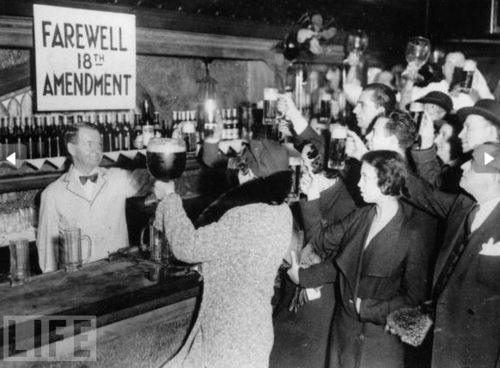The Grand Experiment Ends 21 st Amendment- 1933 Repealed Prohibition Reasons to end: Great Depression- the government needed revenue and people needed jobs The