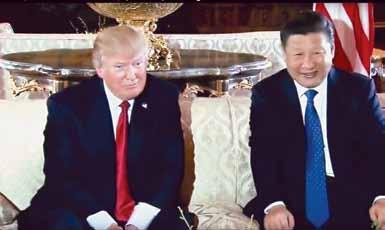 President Donald Trump hosts China President Xi Jinping at his Mar-a-Lago estate on April 6.