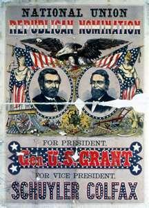 Election of 1868 U. S. Grant (R) vs.