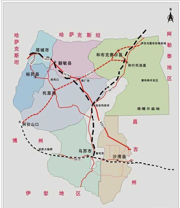 7 Table 1: Population and Its Composition in the Project Area and Tacheng Prefecture in 2012 Item Unit Project Area Tacheng Tacheng Emin Tuoli Yumin Prefecture City County County County Land Area km
