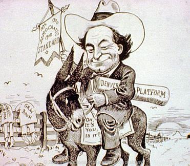Political Cartoon of William Jennings Bryan in