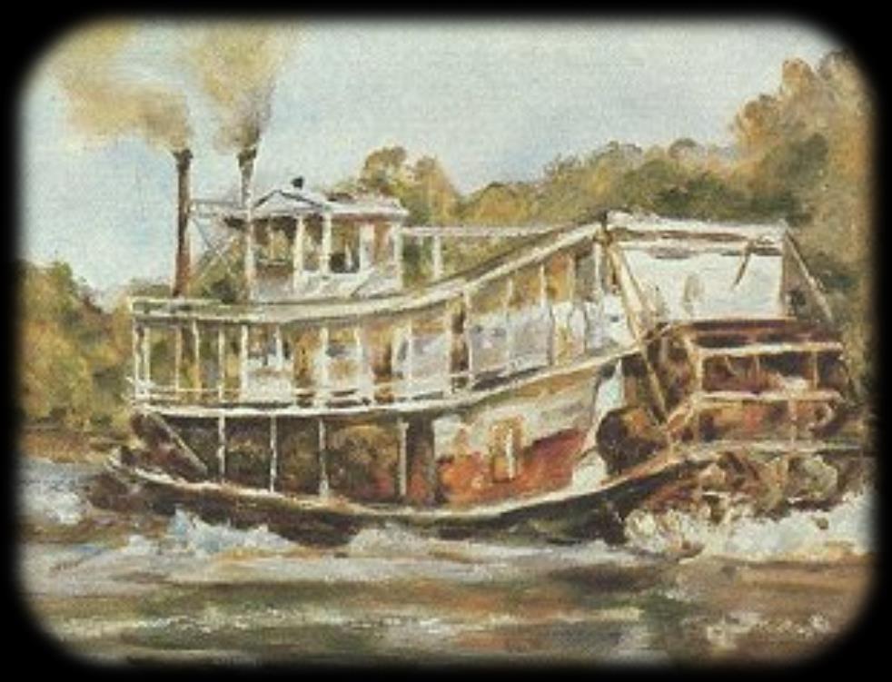 Steam boats: Fulton launched the Clermont on the Hudson River and went from NYC to Albany.