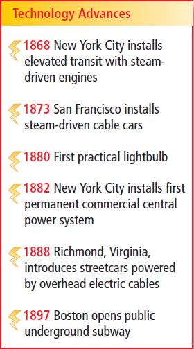 Section 1 Utility companies built power plants to light up homes and businesses.