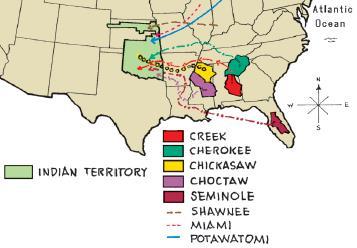 B. United States Indian Policies - reflected & aided white settlers desire for Indian lands 1. Removal (Early 1800s) a.