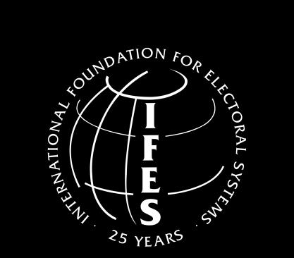 Copyright 2012 International Foundation for Electoral Systems. All rights reserved.