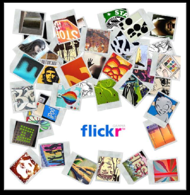 What is out there? Media Sharing & Streaming Flickr Photo Sharing Definition according to Wikipedia Flickr is an image hosting and video hosting website, web services suite, and online community.