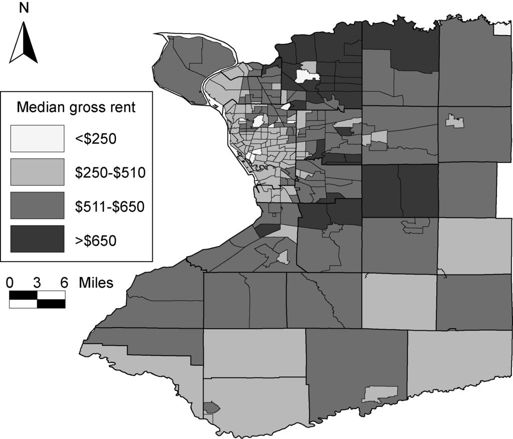 SEGREGATION IN BUFFALO, NEW YORK 33 Fig. 4. Accessibility of Section 8 vouchers in the Buffalo metropolitan area. relations of gender, race, and poverty.